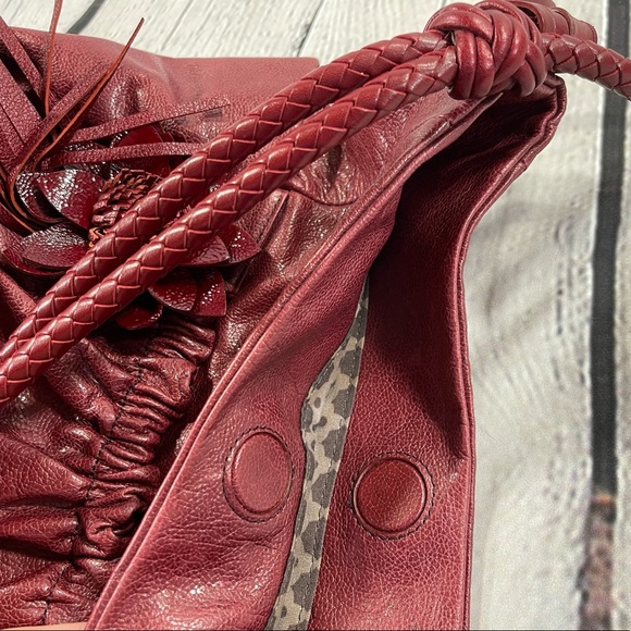 Brighton Red Leather Hobo Bag - Picture 10 of 10